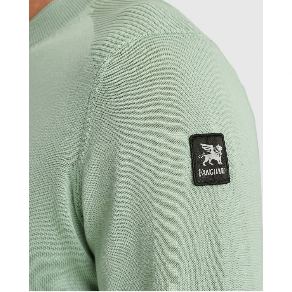 Vanguard Katoen Modal Pullover Green Heren