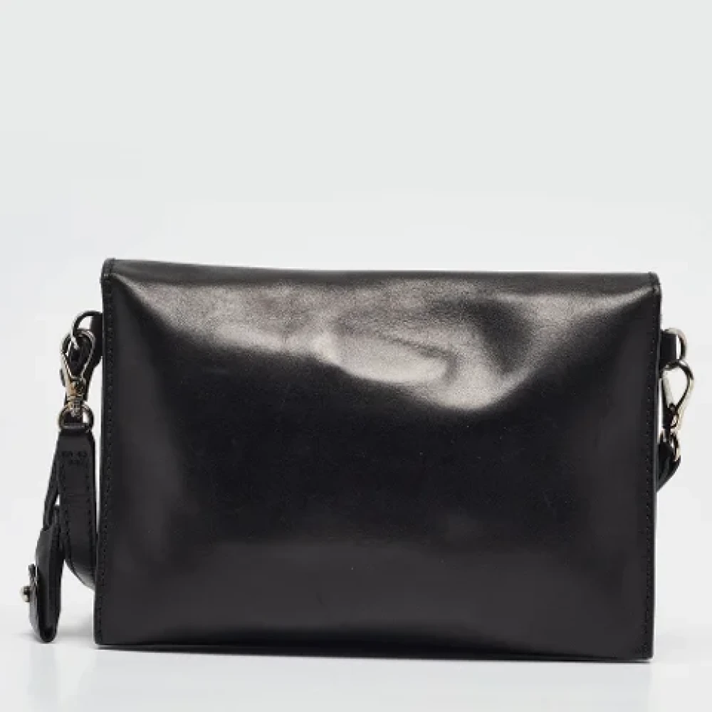 Ralph Lauren Pre-owned Leather shoulder-bags Black Dames