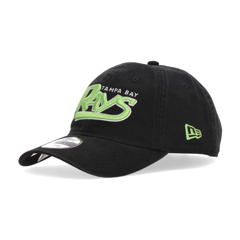 New Era Unisex Black Hats & Caps, One Size, Mlb Throwback Curved Visor Cap