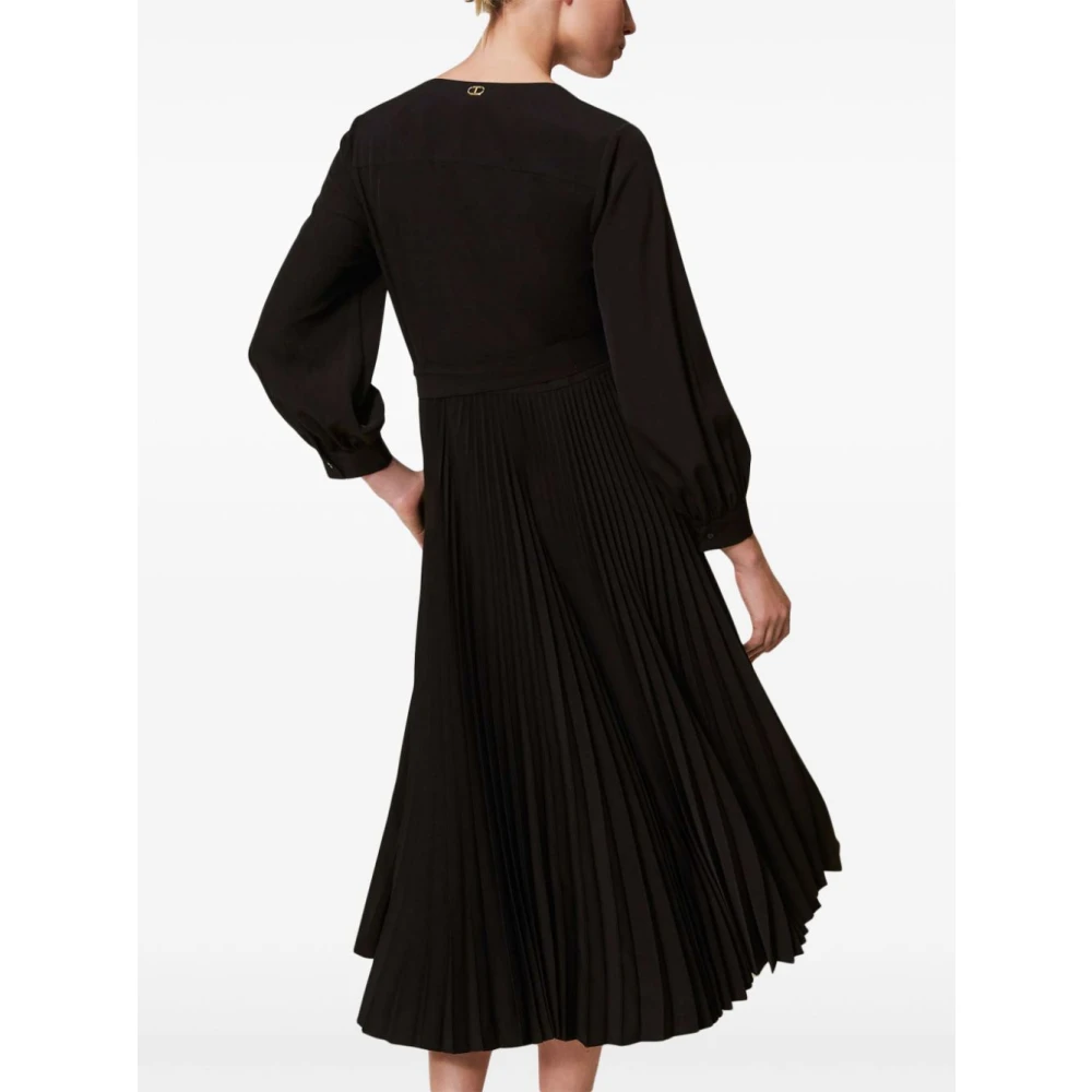 Twinset Elegante Nero Jurk voor Vrouwen Black Dames