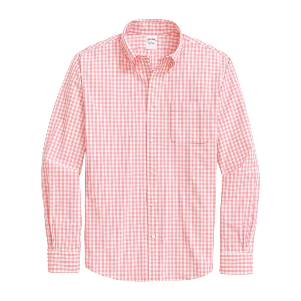 Brooks Brothers Rood Sport Friday Overhemd met Polokraag Red Heren