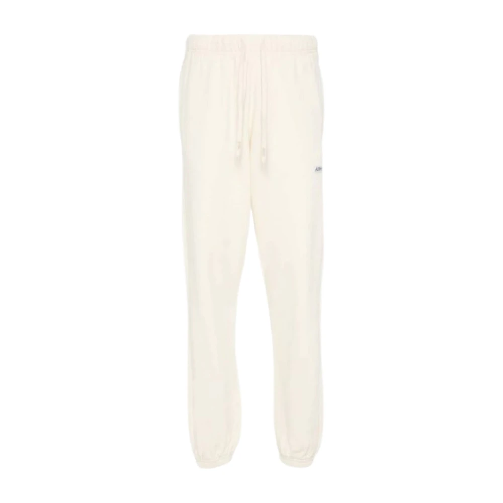 Autry Jersey joggingbroek met logo-tag Beige Dames