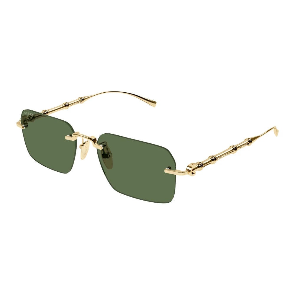 Gucci Yellow Sunglasses, Male, 56 Mm, Frameless Rectangular Sunglasses