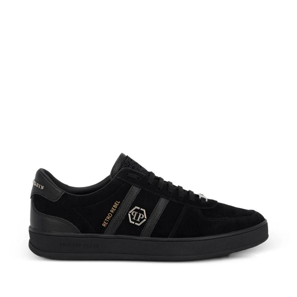 Philipp Plein Retro Rebel Low-Top Sneakers Heren Schoenen Zwart