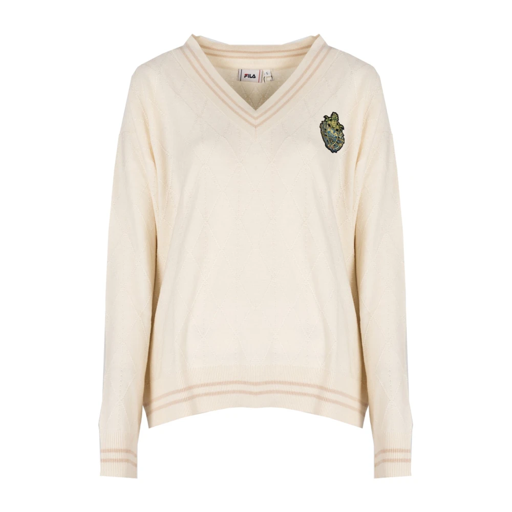 Knitwear > V-neck Knitwear - - Fila - Modalova