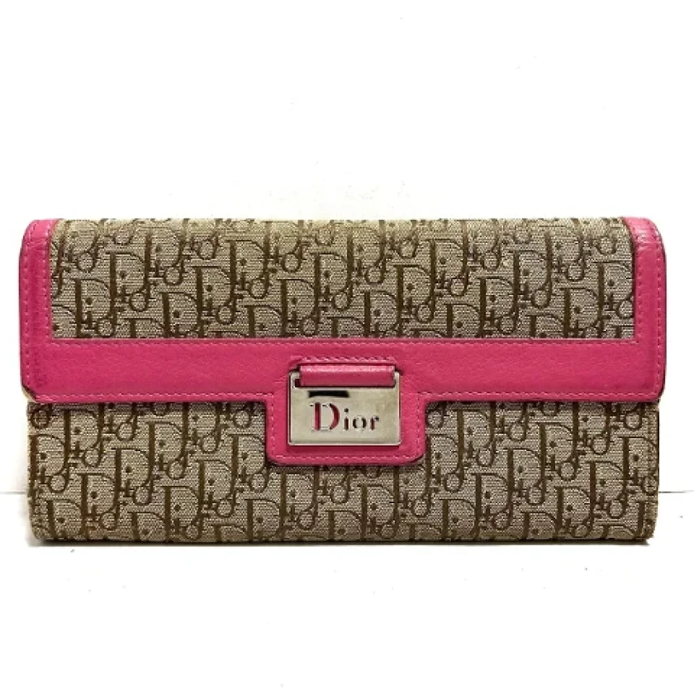 Dior Vintage Pre-owned Leather wallets Brown Dames