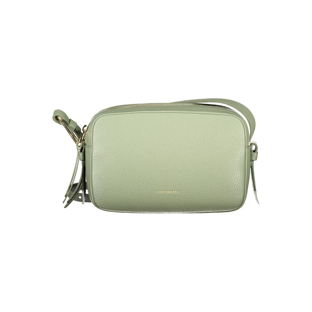 Coccinelle Women's Green Leather Handbag - Cross Body Bags - One Size- Bags