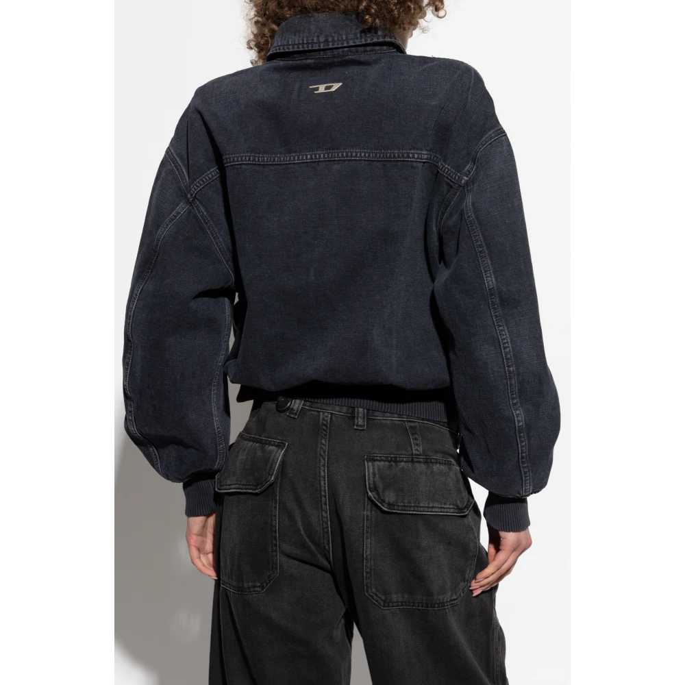 Diesel Denim jas D-Kurz Black Unisex