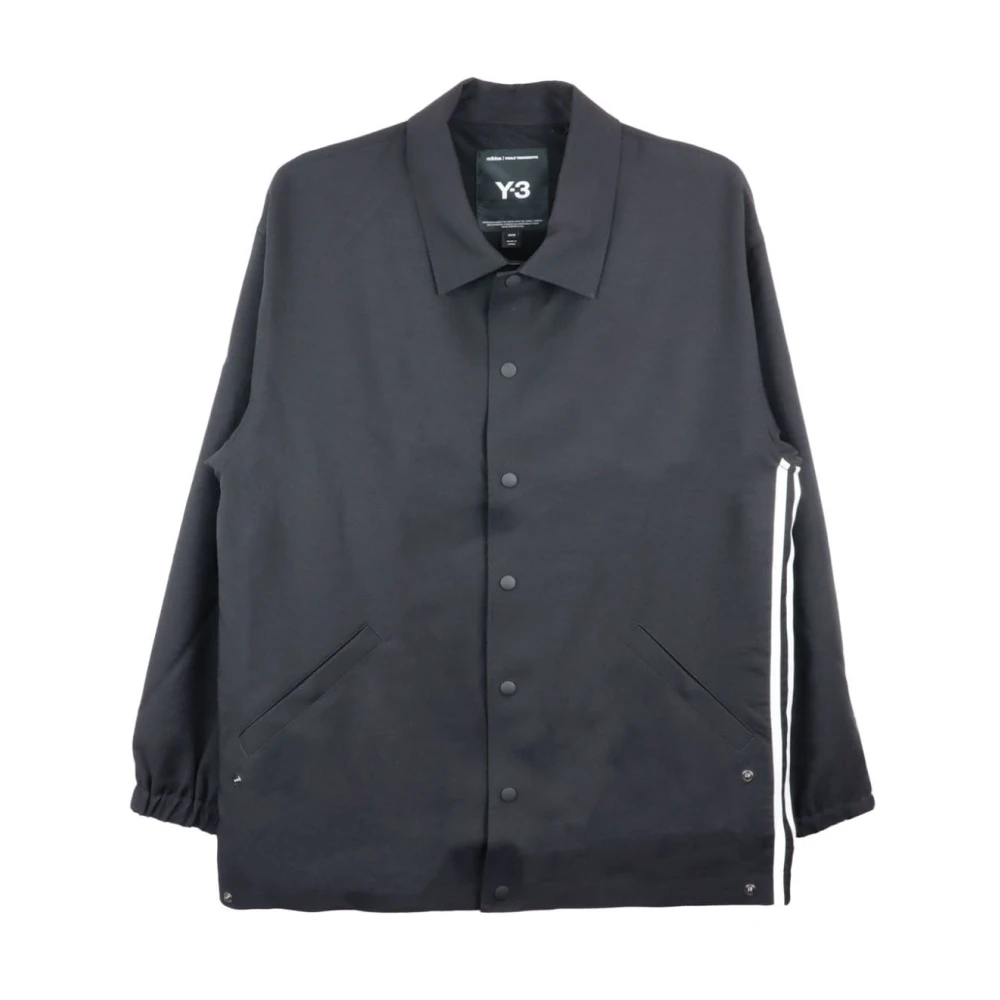 Y-3 Zwarte Jas Black Heren