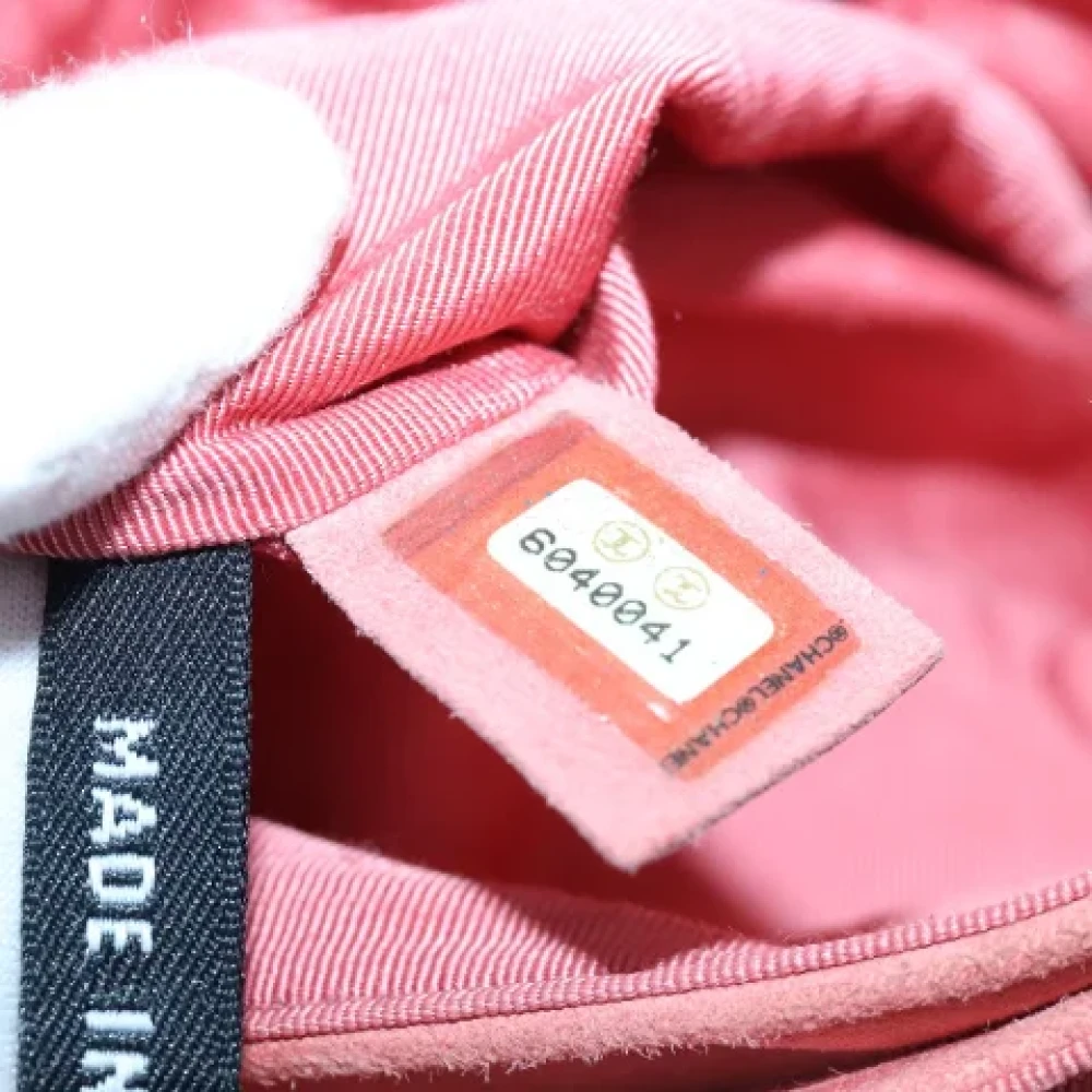 Chanel Vintage Pre-owned Suede chanel-bags Orange Dames
