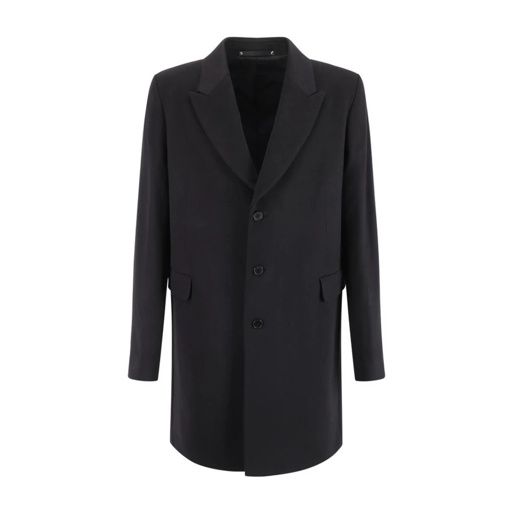 PS By Paul Smith Kasjmier Jas met Piek Revers en Knoopsluiting Blue Heren