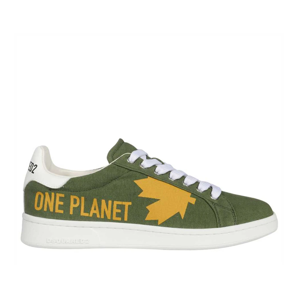 Dsquared2 Boxer lage sneakers Heren Schoenen Groen