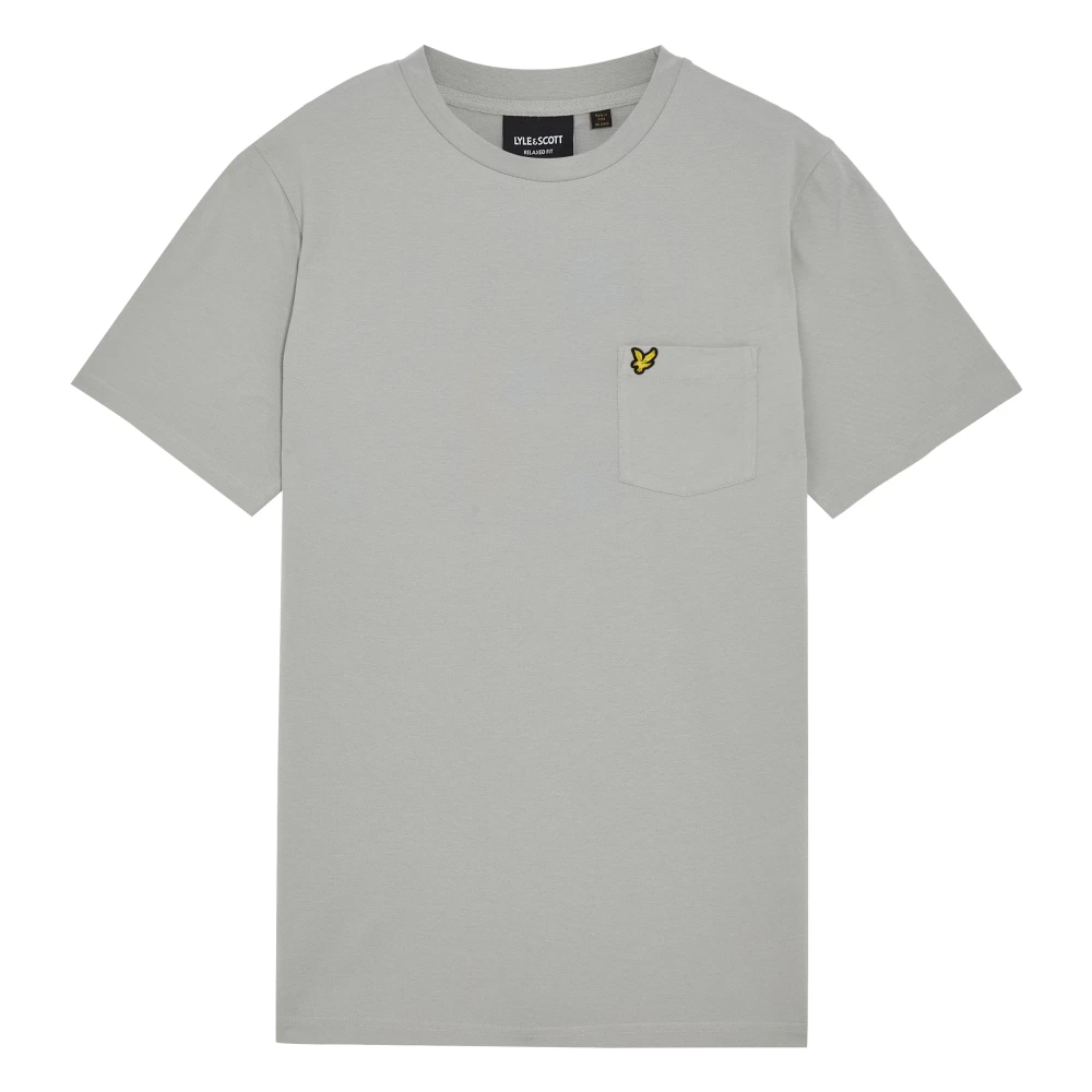 Lyle & Scott SS T-shirts Plain Pique Ficka T-shirt Gray, Herr