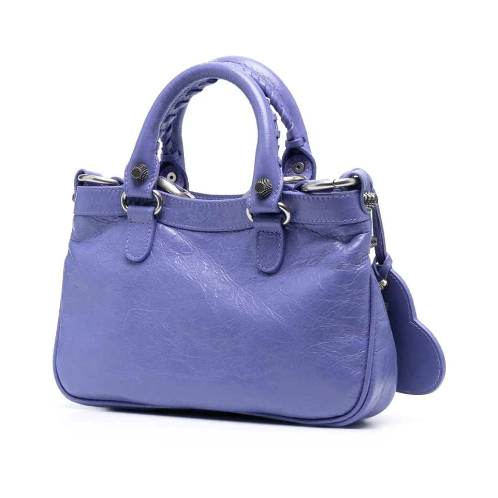 Balenciaga Kleine Neo Cagole Tote Tas Purple Dames