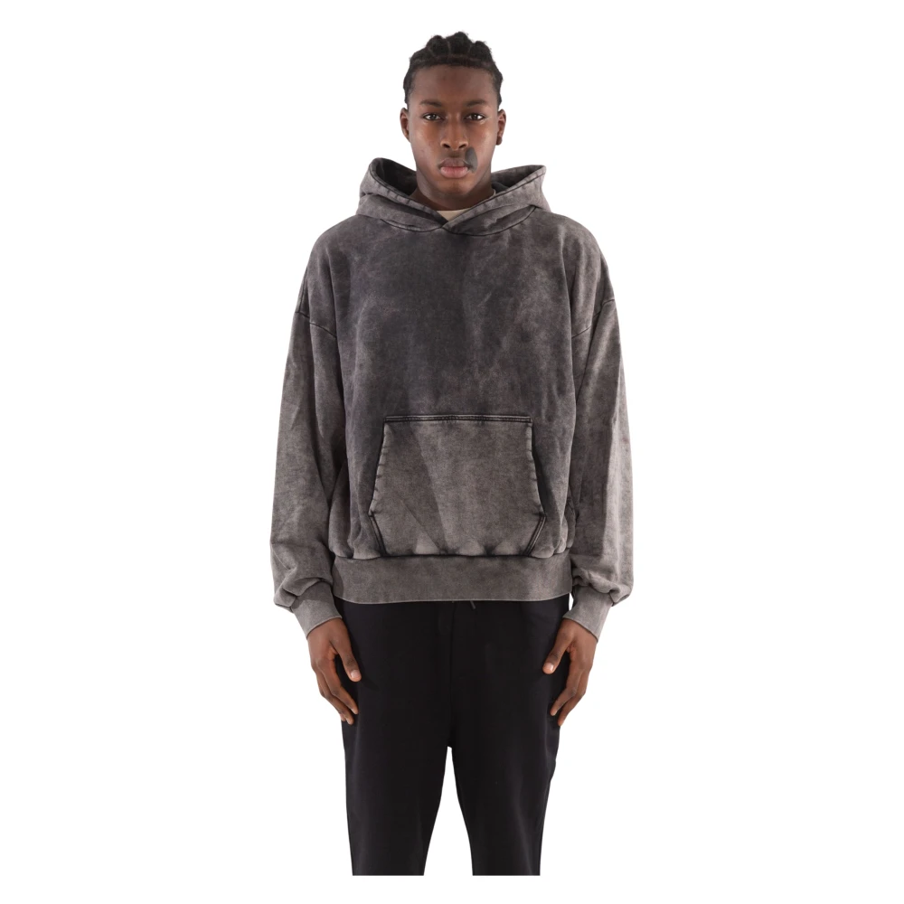 Garment Workshop Marble Wash Hoodie Gray Heren