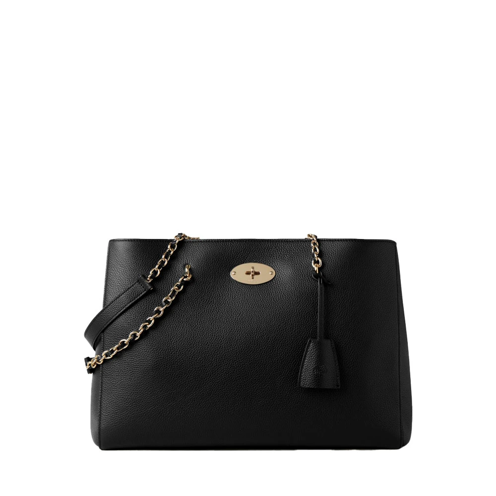 Mulberry Ketting Tote Zwart Elegant Functioneel Versie Black Dames