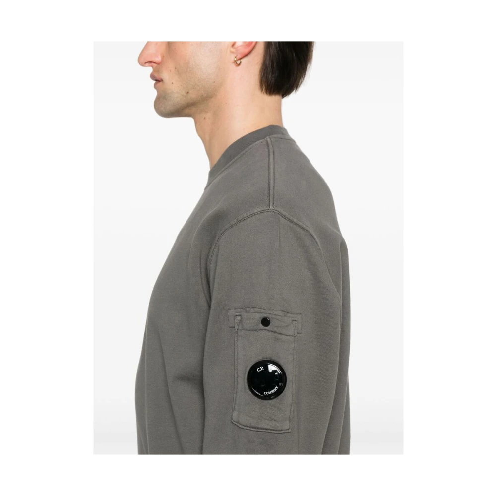 C.P. Company Grijze Sweater met Zak Gray Heren
