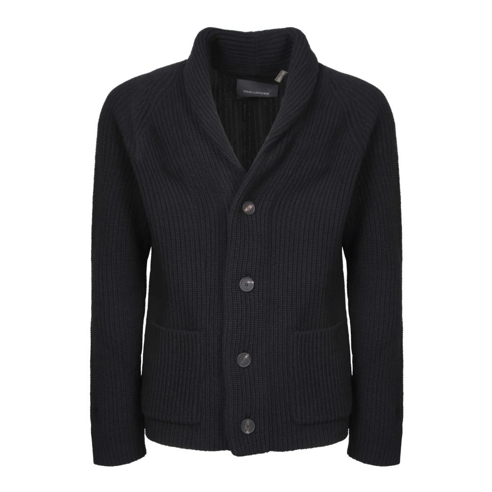 Tagliatore Zwarte Trui Aw24 Stijlvol Warm Black Heren