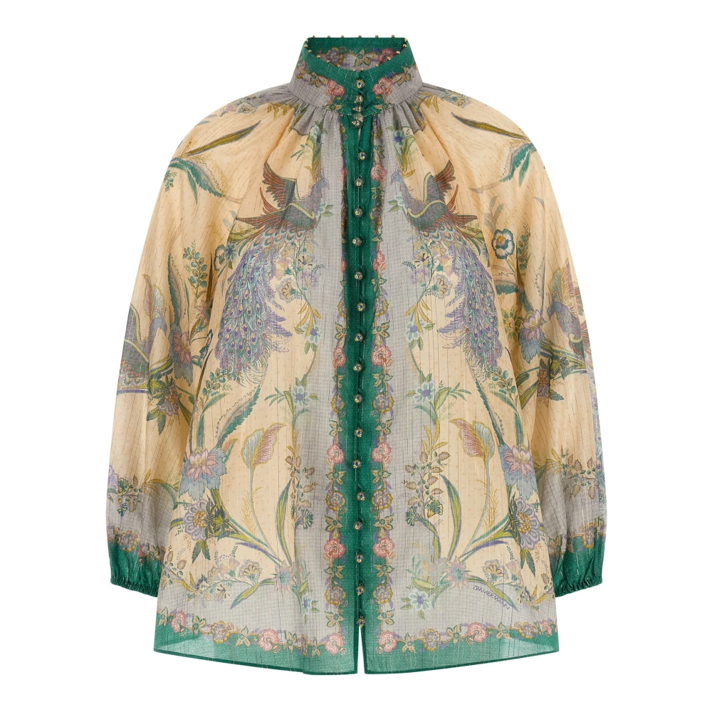 Zimmermann Multicolor Blouses, Female, S, Indra Billow Blouse