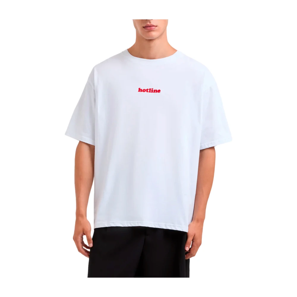Gcds Korte Mouw Mode T-shirt White Heren