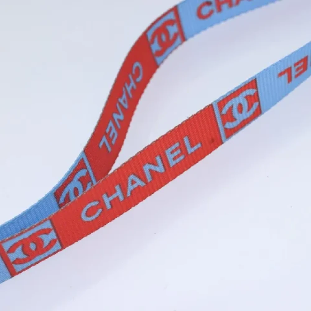 Chanel Vintage Pre-owned Nylon home-office Blue Dames