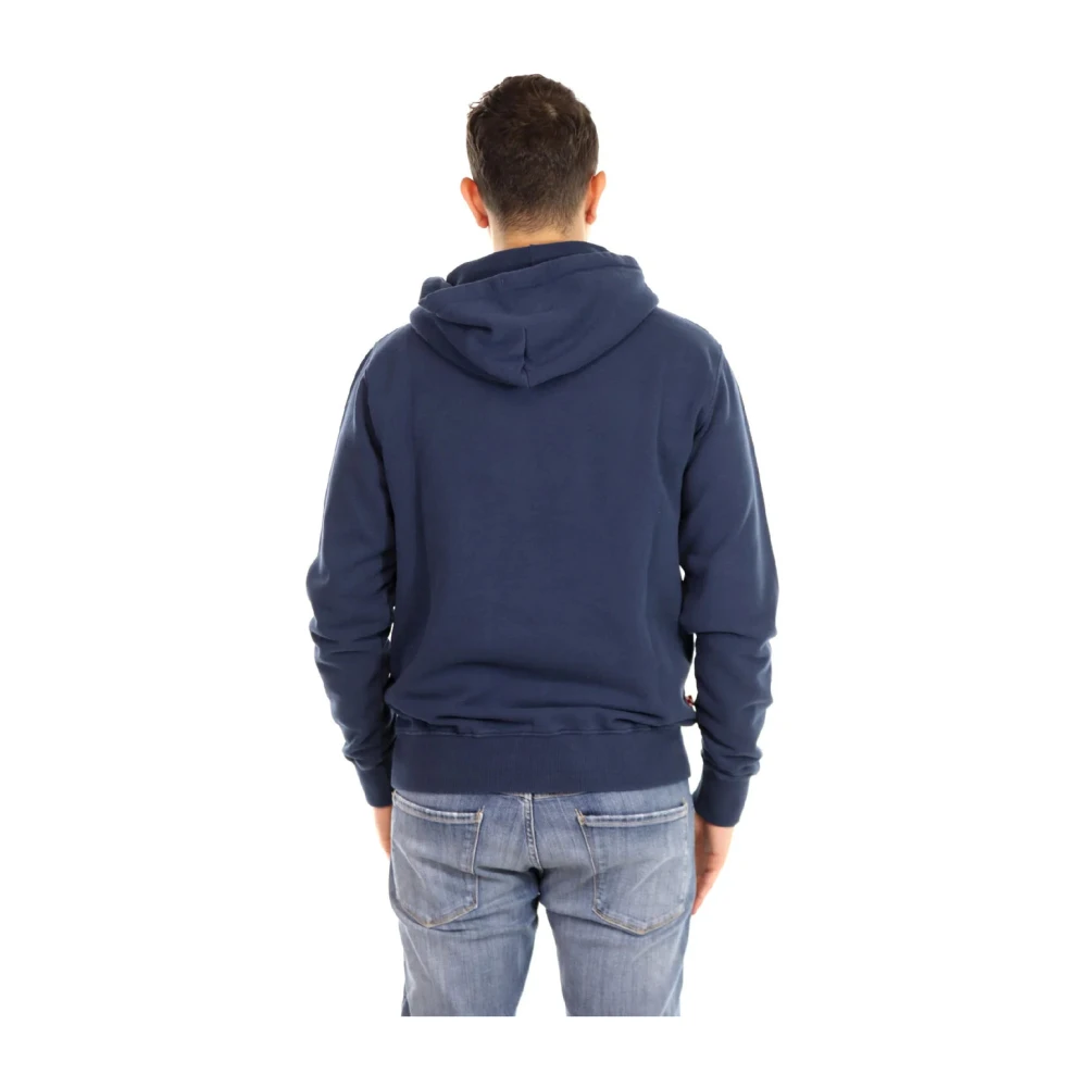 Saint Barth Hoodie met stijl Blue Heren