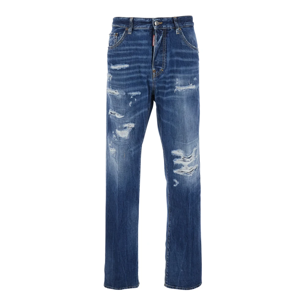 Dsquared2 Men's Blue 642 Jeans - Straight Fit Jeans - S - Jeans