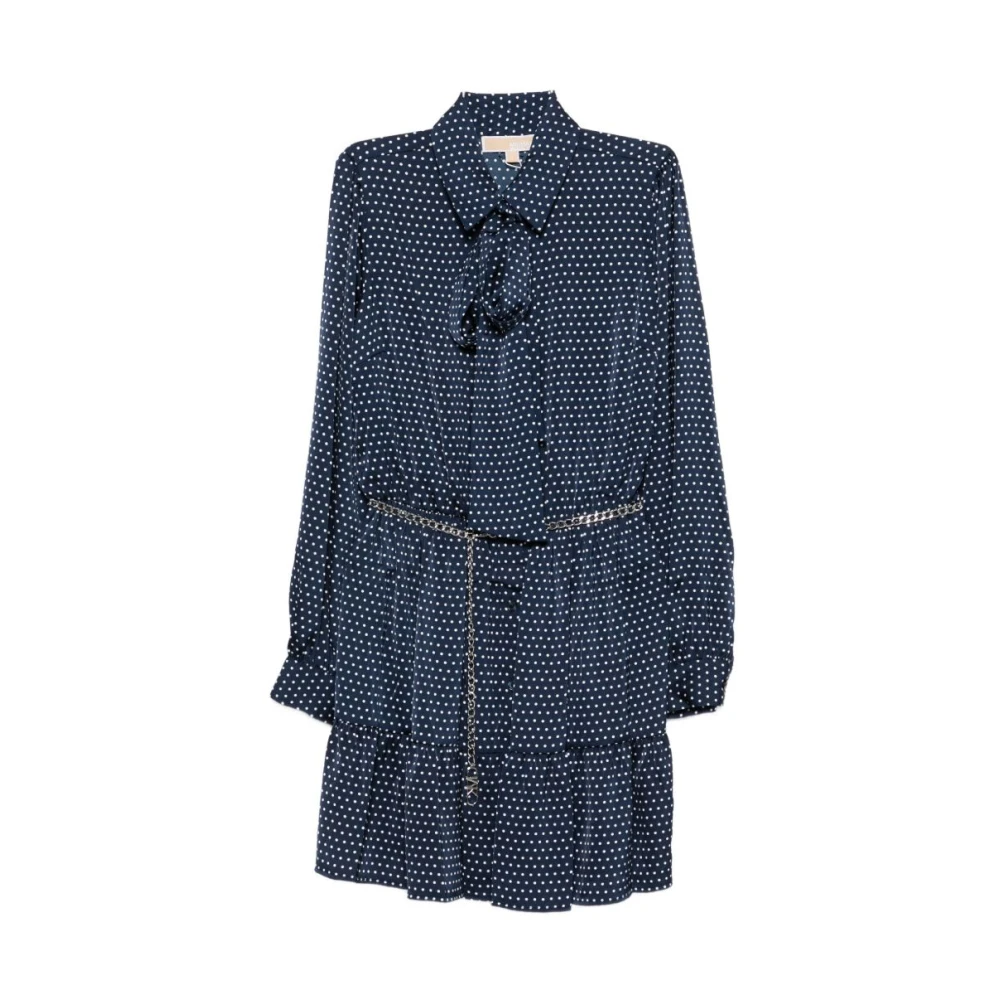 Michael Kors Women's Blue Shirt Dresses, M, Dresses Clothing Ss26