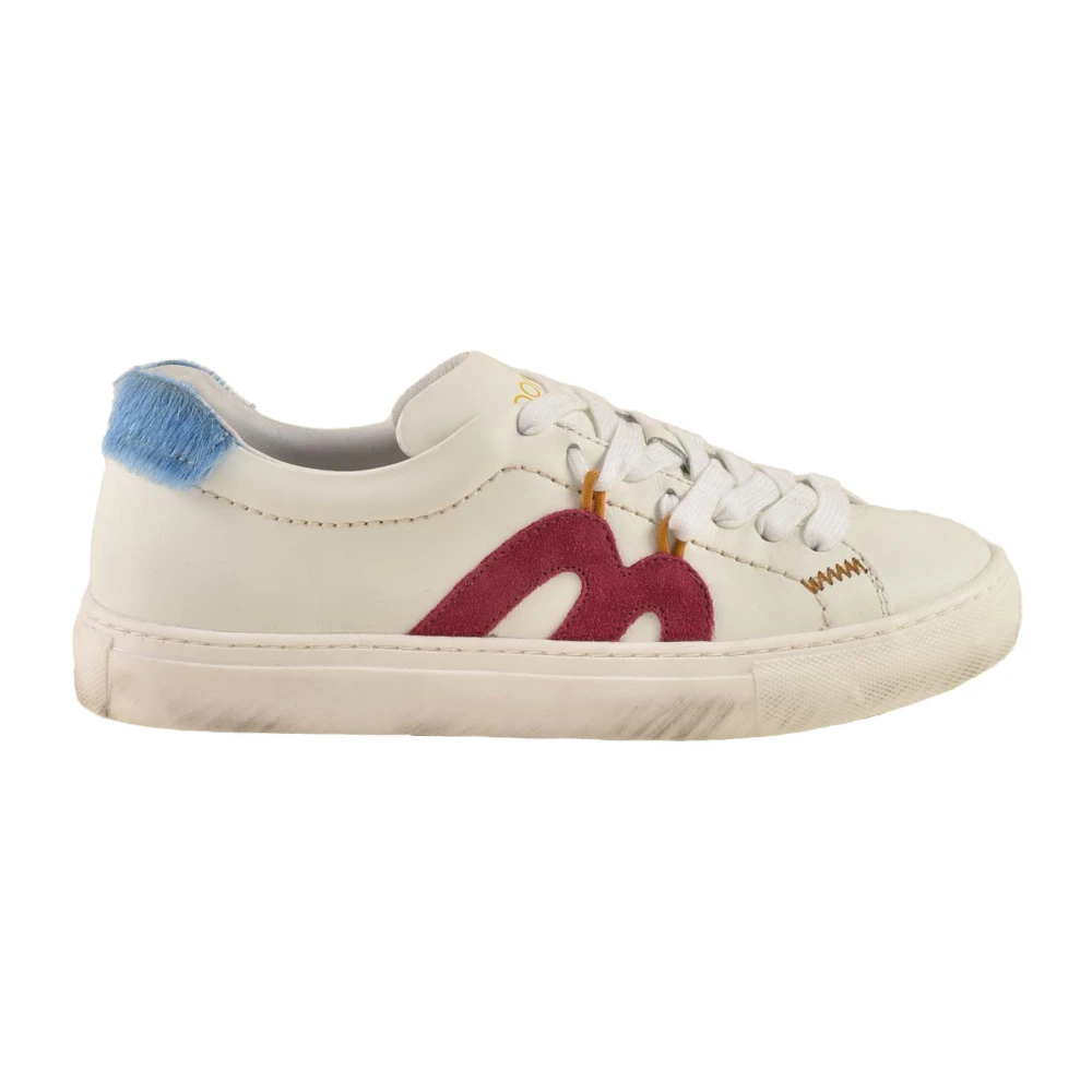 Momoni Leren schoenen met rubberen zool Dames Schoenen Wit