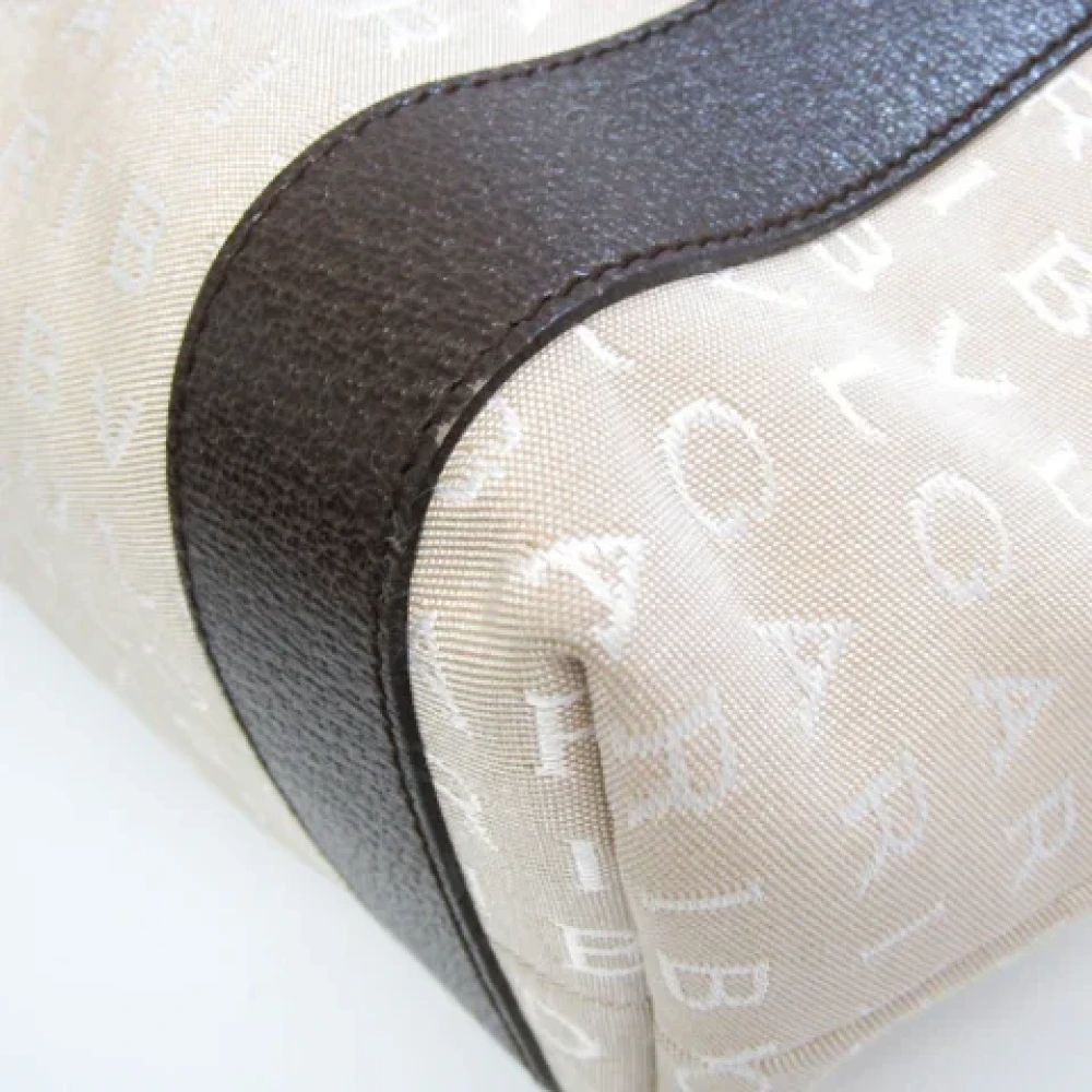 Bvlgari Vintage Pre-owned Leather totes Beige Dames