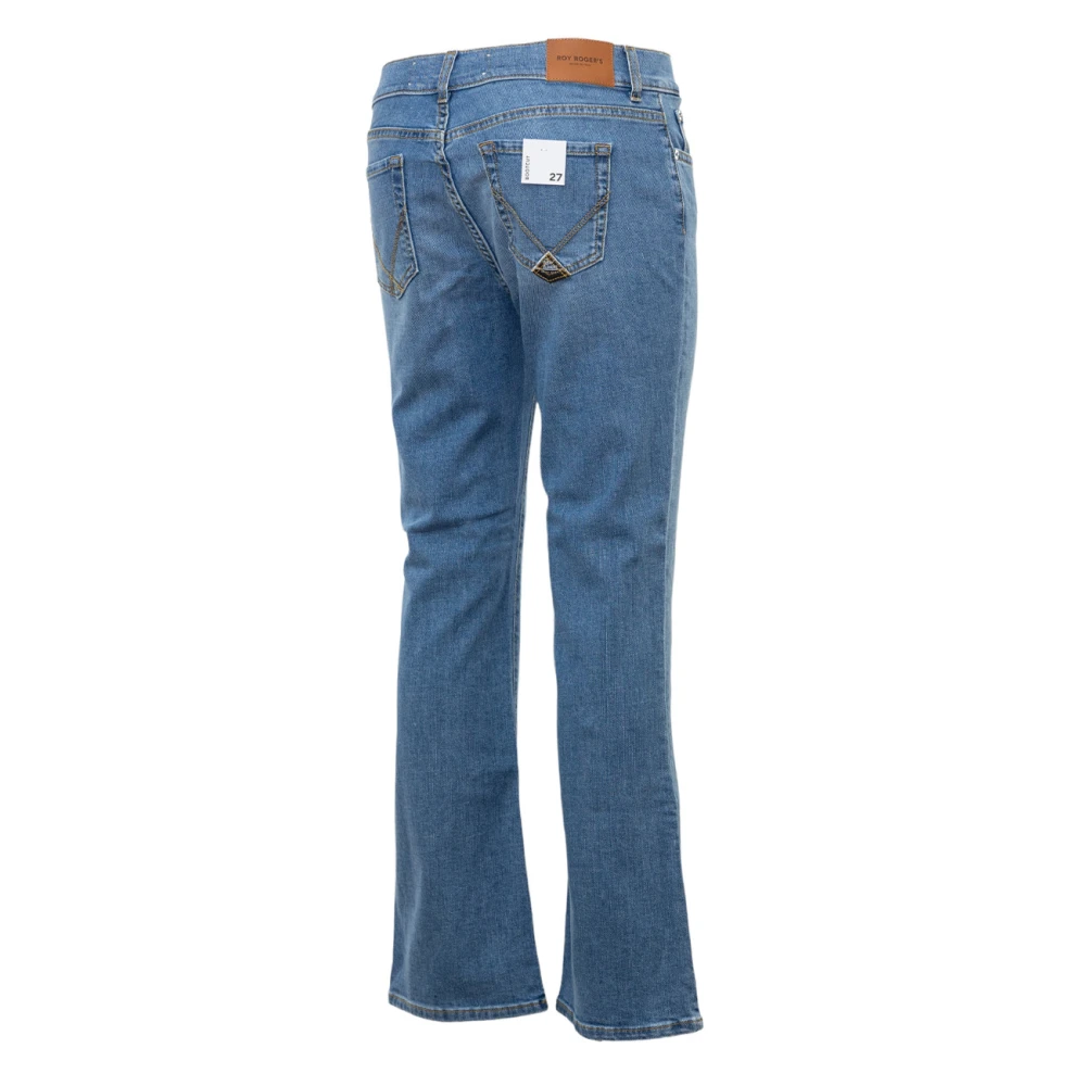 Roy Roger's Hoge Taille Bootcut Jeans Blue Dames
