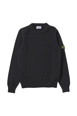 pull-en-coton-noir-a-col-rond