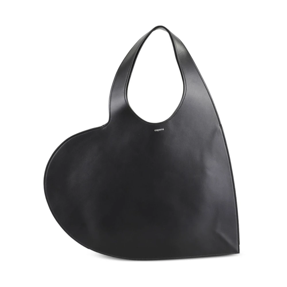 Coperni Women's Black Handbags, One Size, Double Heart Tote