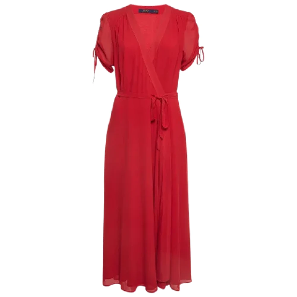 Ralph Lauren Pre-owned Fabric dresses Red Dames