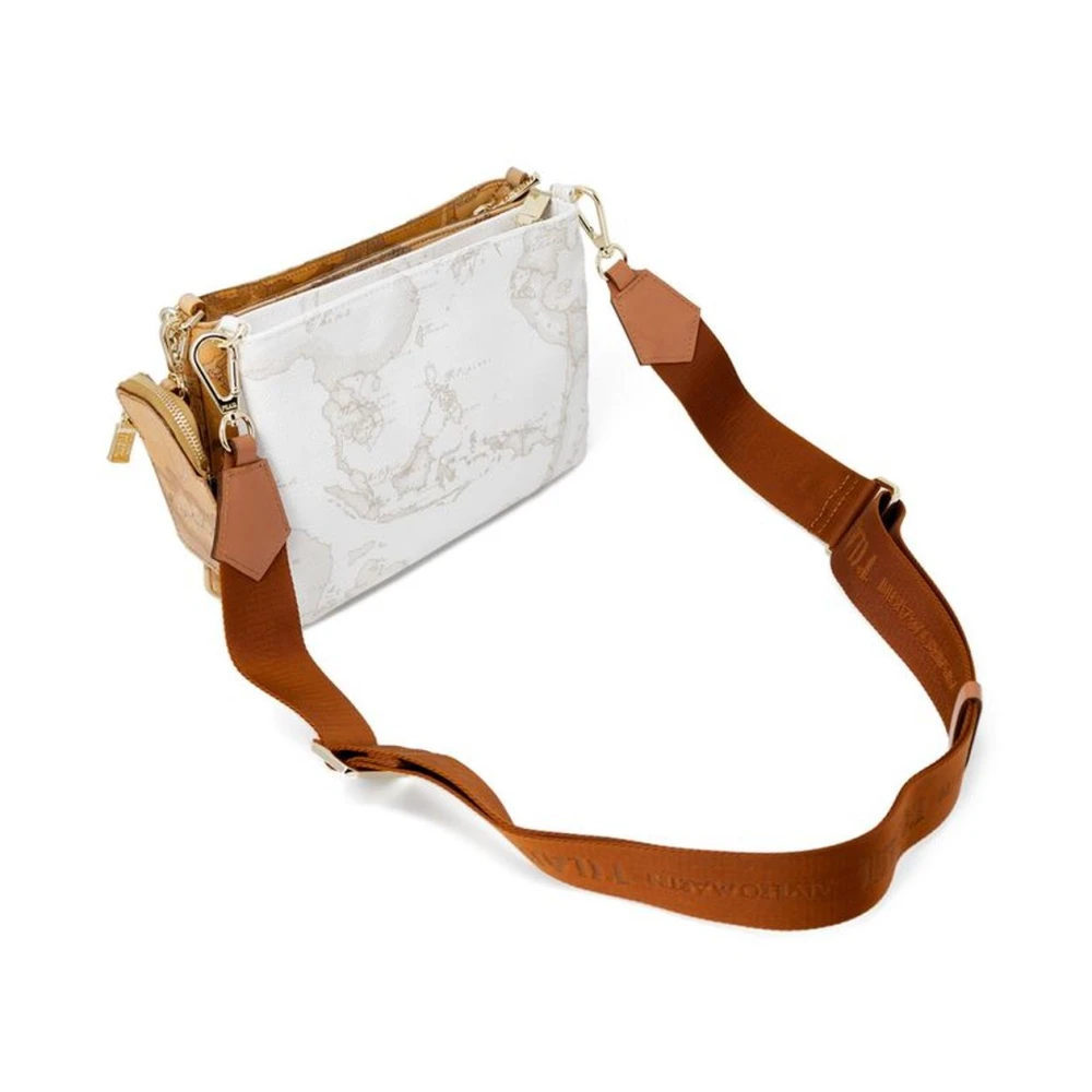 Alviero Martini 1a Classe Stijlvolle Leren Handtas Herfst Winter Collectie Beige Dames