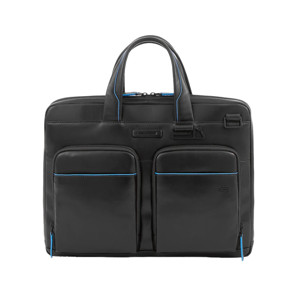 Piquadro Mannelijk Zwart Tassen Heren, One Size, Slim Computer Bag 14 With I Pad® Compartment