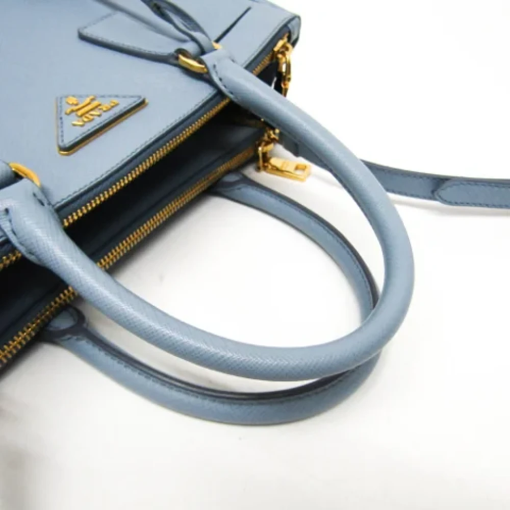 Prada Vintage Pre-owned Leather prada-bags Blue Dames