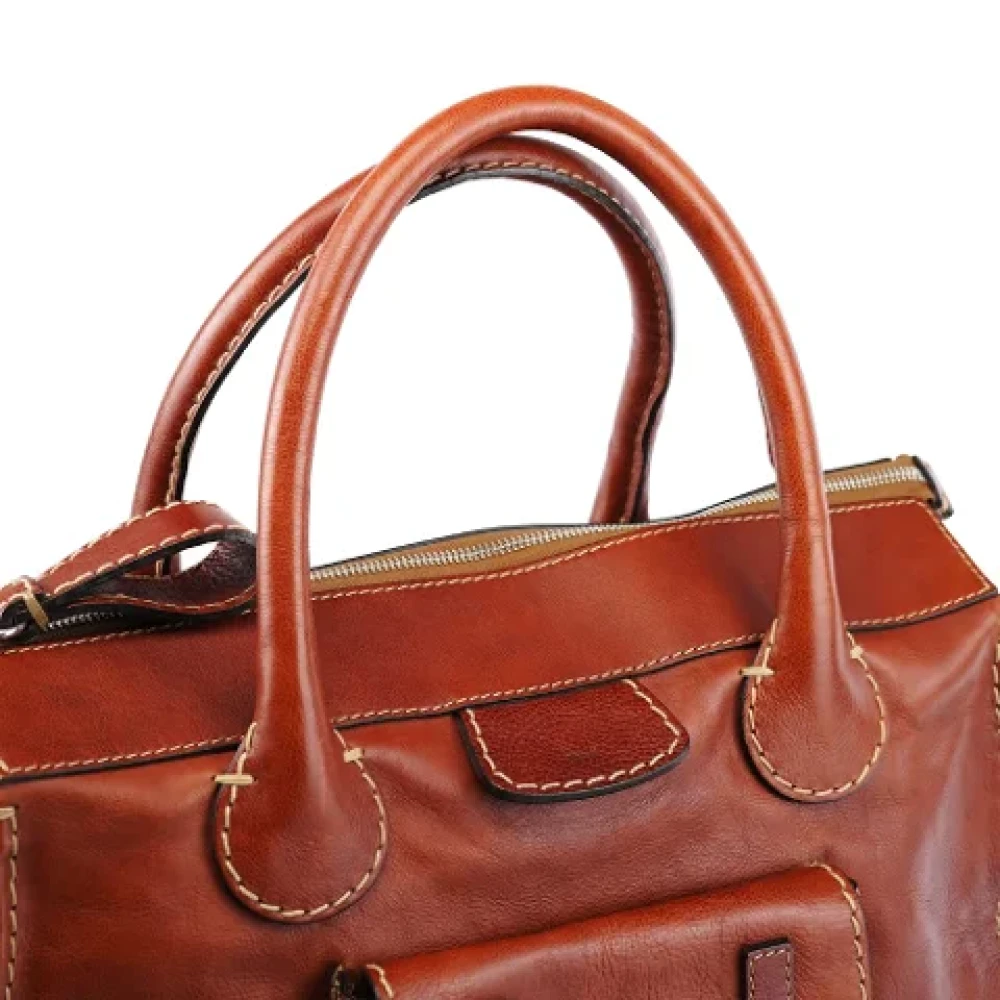 Chloé Pre-owned Leather handbags Brown Dames