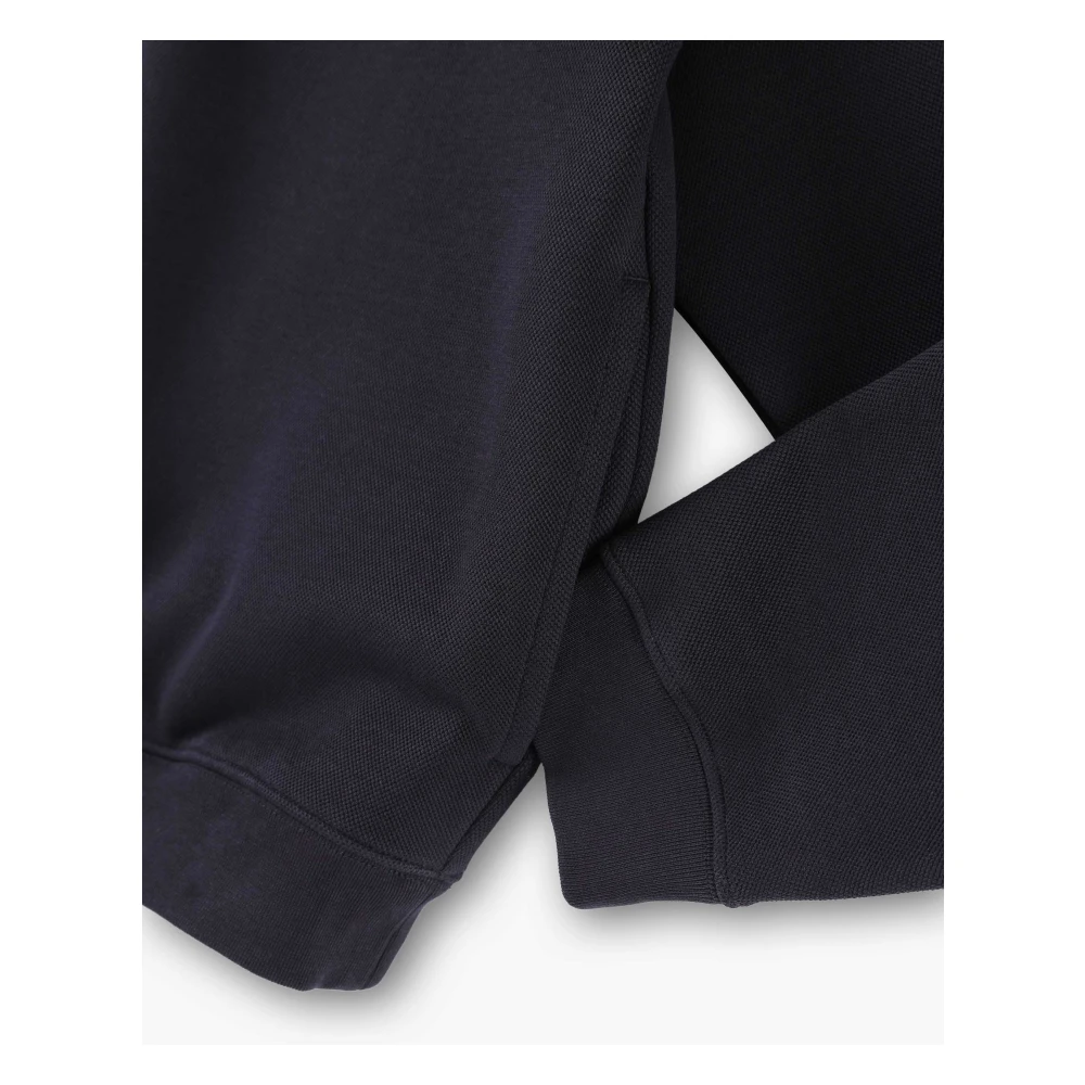 Lacoste Frans Heritage Quarter Zip Sweatshirt Navy Blue Heren