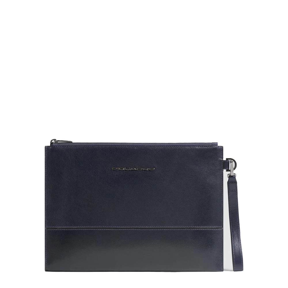 Piquadro Homme Bleu Sacs, Taille: One Size Pochette En Cuir Avec Compartiment Pour Ipad®Pro 11 Et Poche Pour Airpods®