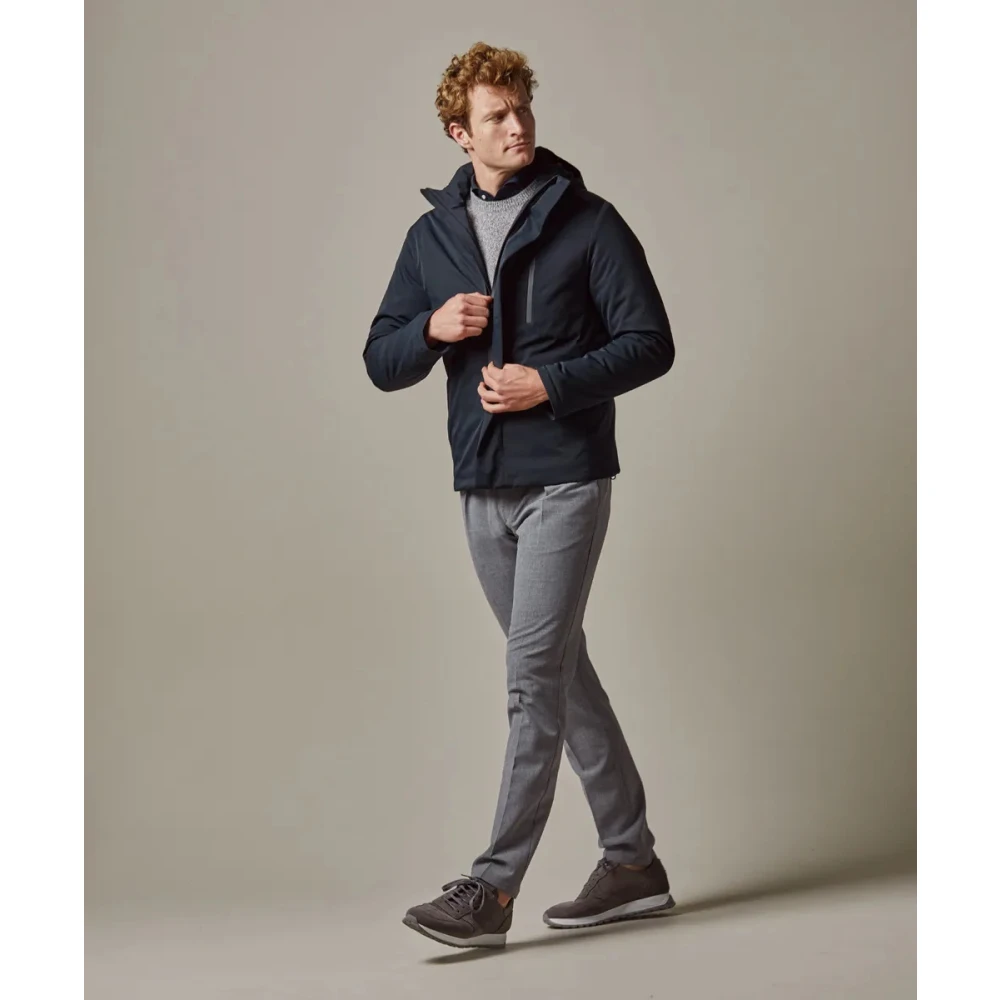 Profuomo Navy Magnet Regenjas Blue Heren