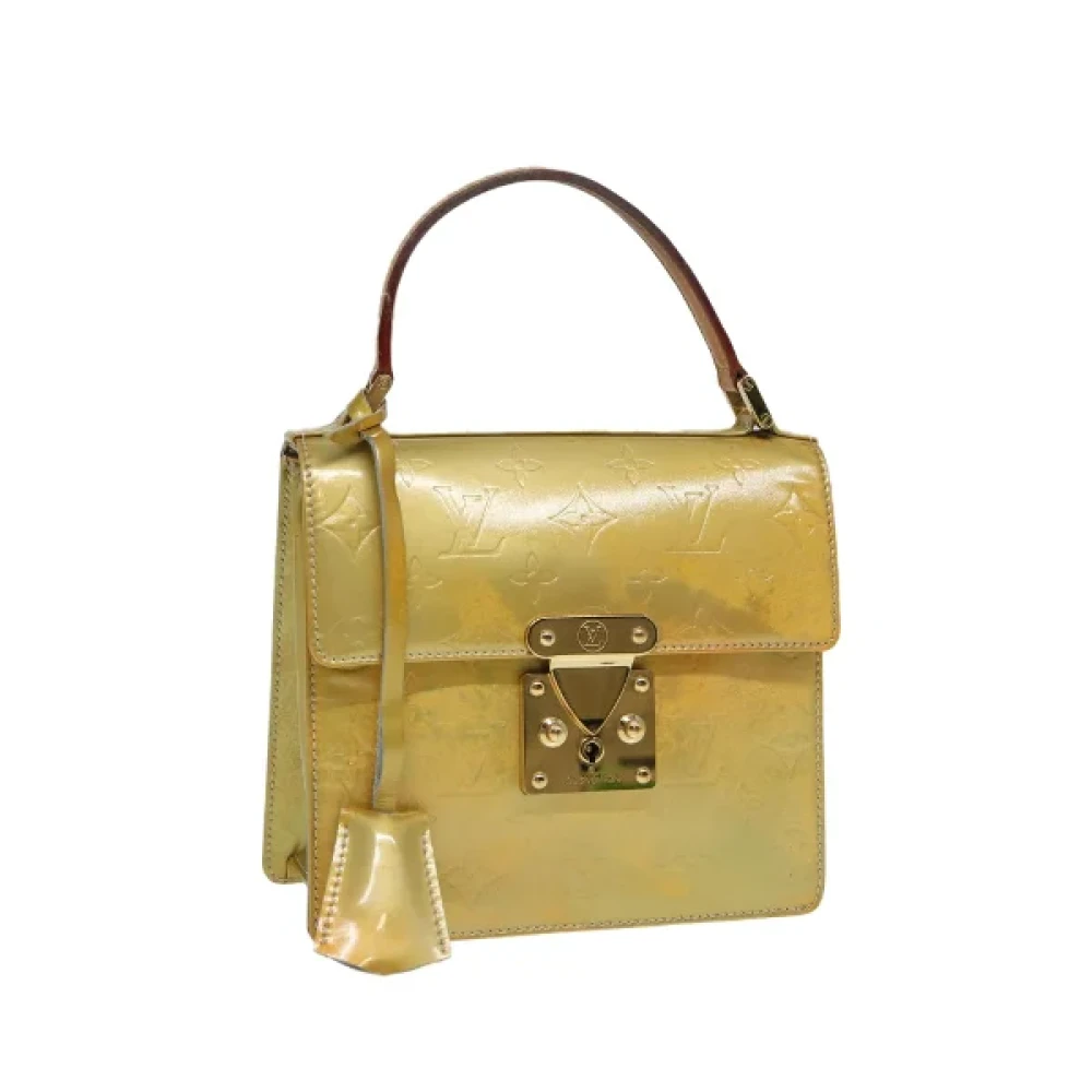 Louis Vuitton Vintage Pre-owned Leather handbags Beige Dames