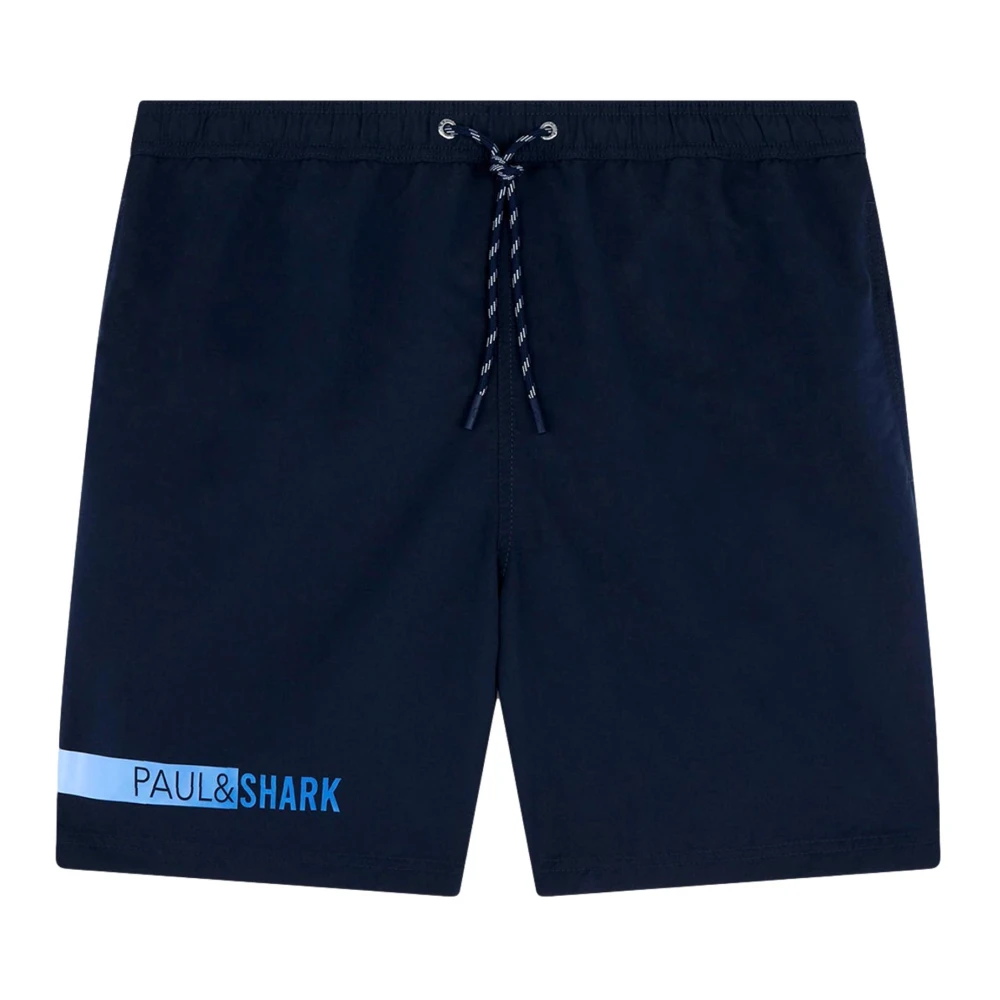 Paul & Shark Blue Volley Style Swim Shorts - Male - Casual Shorts - Blue - 2XL - Shorts
