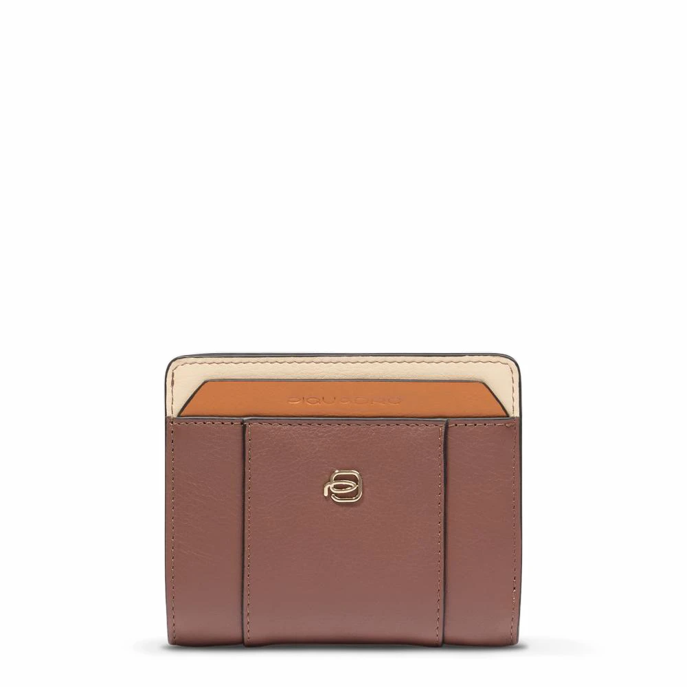 Piquadro Femme Marron Accessoires, Brun, Taille: One Size Portefeuille Avec Porte-Monnaie, Porte-Cartes De Crédit Et Protection Rfid