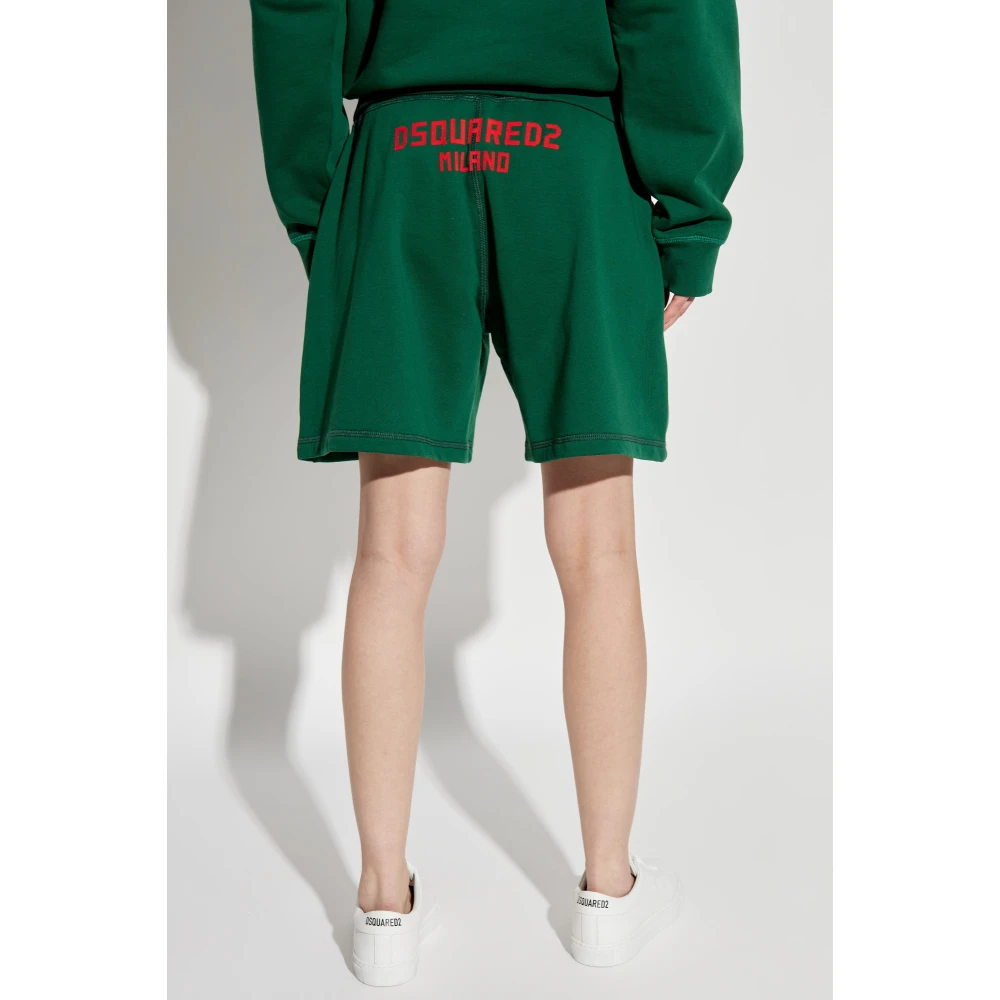 Dsquared2 Logo shorts Green Dames