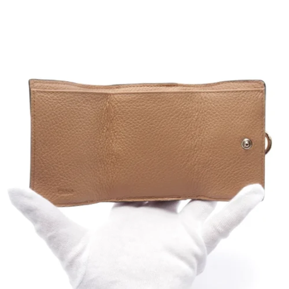 Chloé Pre-owned Leather wallets Brown Dames