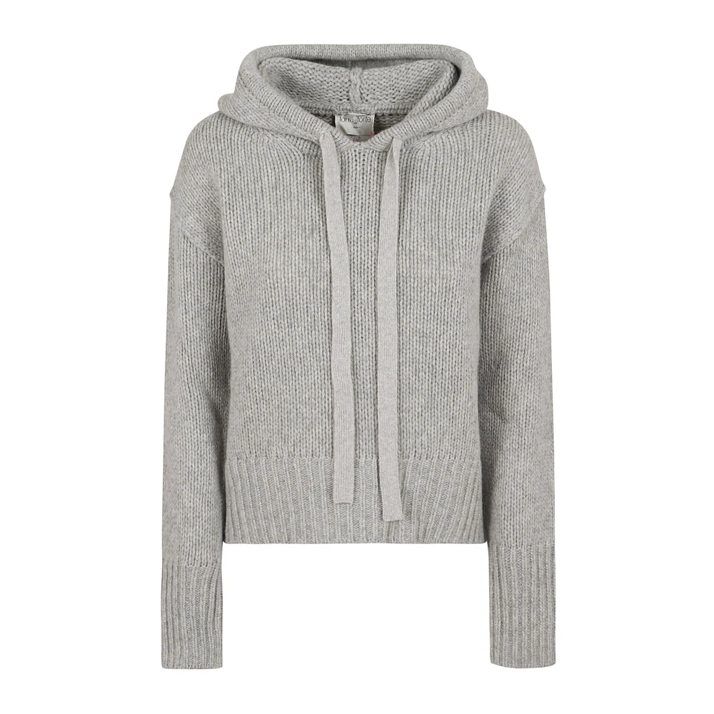 Forte Zachte Wollen Hoodie Sweatshirt Ontwerp Gray Dames
