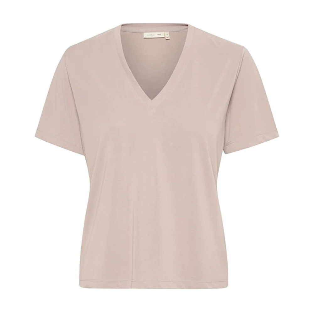 InWear Klassieke V-hals Klei Top Beige Dames