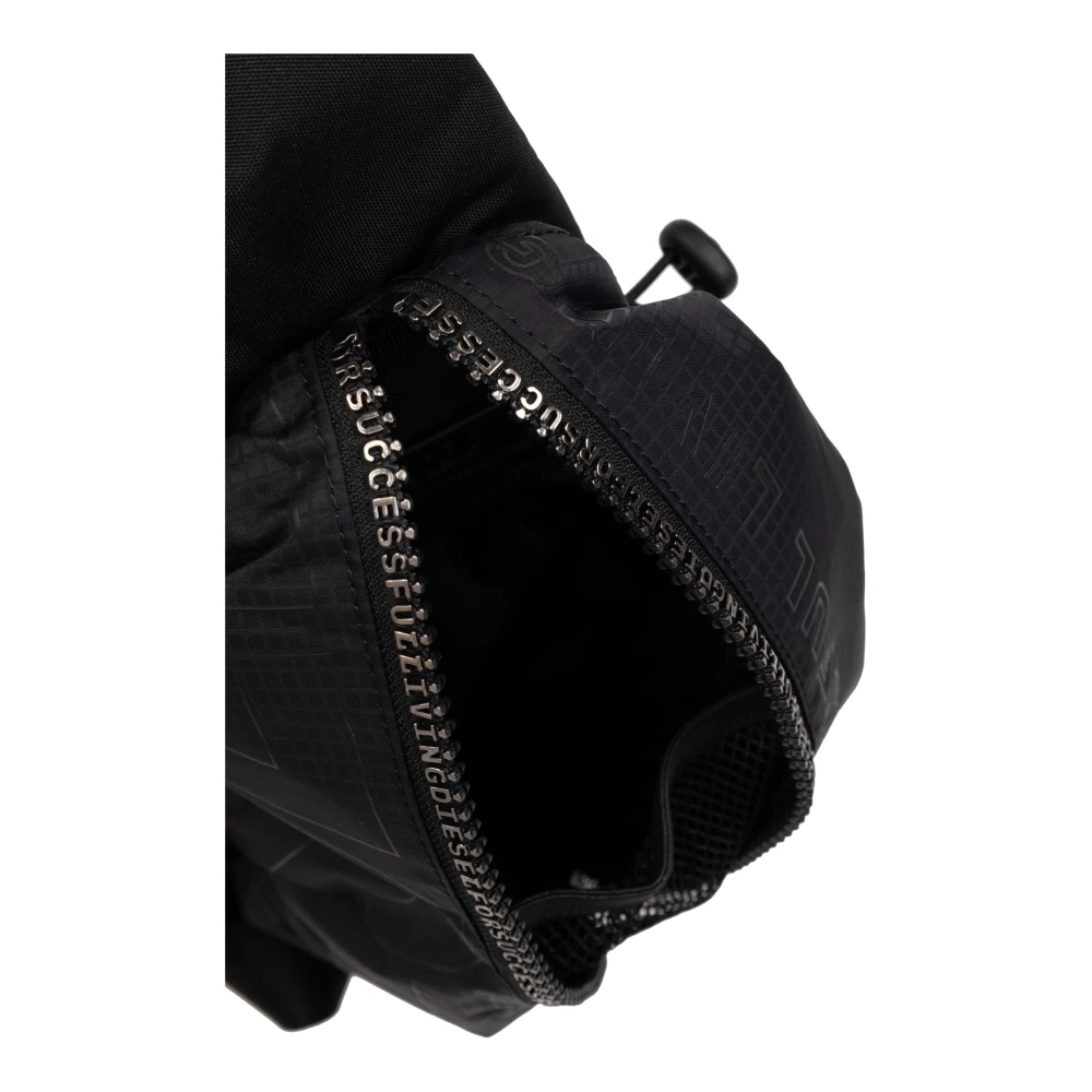 Diesel Een-schouder rugzak Zip-D Black Unisex