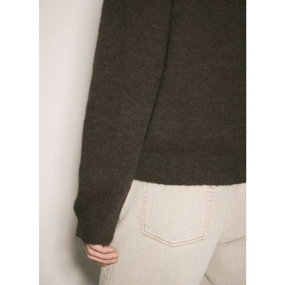 Our Legacy Wolblend avondpolo vest Brown Heren